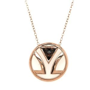 14k Levian Chocolate Quartz Pendant Necklace